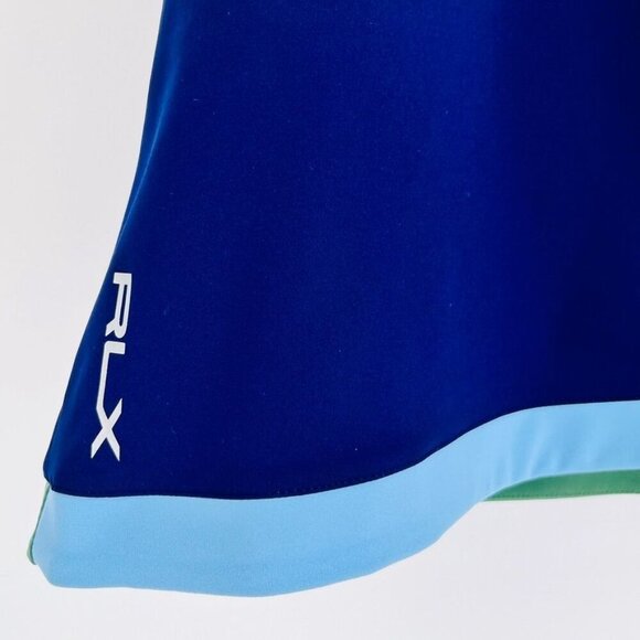 RLX Ralph Lauren Women's Golf Skort 15" Size L Faux Wrap Stretch Jersey Tennis - Picture 3 of 16